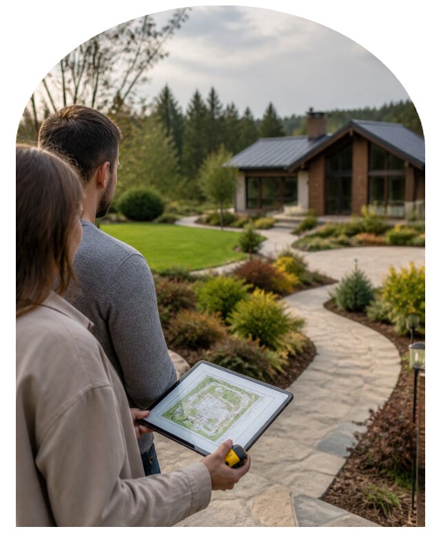 Ландшафтный проект участка в Видном от 15525 р. | Метпроект-Вдн